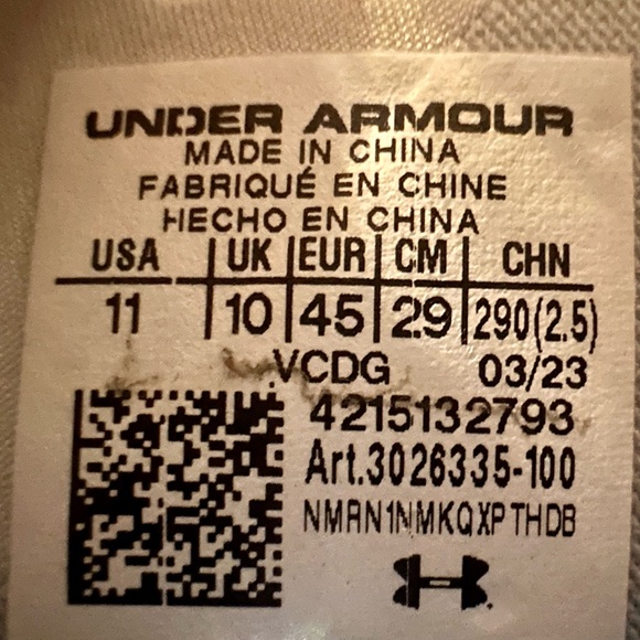 Under Armour  Mens Spotlight Clone MC LE  Red White Blue Football Cleats new - Picture 10 of 10